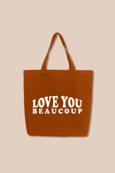 Tote Bag Canvas LOVE YOU BEAUCOUP