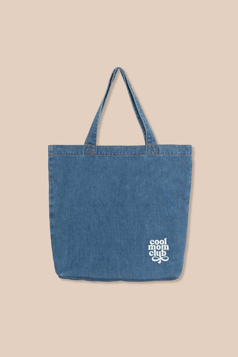 Tote Bag Denim COOL MOM CLUB