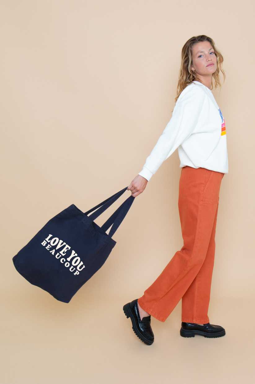 Tote Bag Canvas LOVE YOU BEAUCOUP
